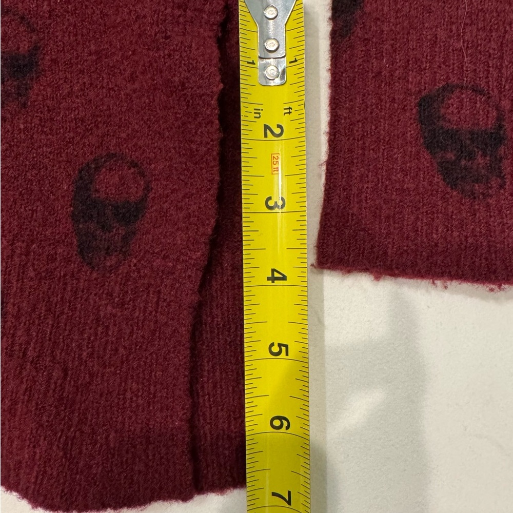 Skull Cashmere Wool Blend Skull Print Sweater - Picture 11 of 15